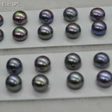 Lots half hole mix black freshwater loose pearl option 7mm 9.5-10mm 10.5mm