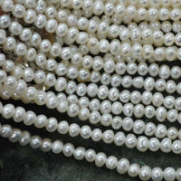 ELEISPL wholesale 4-5mm near round potato genuine natural pearl necklace #Q30218