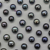 Lots half hole mix black freshwater loose pearl option 7mm 9.5-10mm 10.5mm