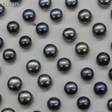 Lots half hole mix black freshwater loose pearl option 7mm 9.5-10mm 10.5mm