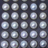 AAAA Stunning round natural pearl half drilled loose pearl 9mm 10mm