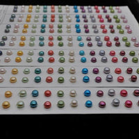 Gorgeous colors loose freshwater pearl button half drilled beads 5-6mm diy