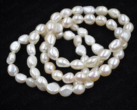 Wholesale 15 Qty 9*10-11mm natural Baroque pearl Bracelets itemQ20748