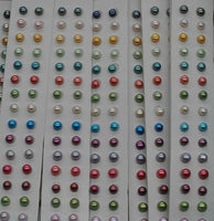 Gorgeous colors loose freshwater pearl button half drilled beads 5-6mm diy