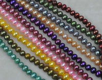 Wholesale 10 strands Multi-colors 6-7mm real freshwater pearl loose strings