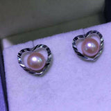 Lots 12 pairs sterling silver studs freshwater pearl women earrings option style