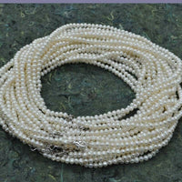 ELEISPL wholesale 4-5mm near round potato genuine natural pearl necklace #Q30218