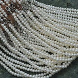 ELEISPL wholesale 4-5mm near round potato genuine natural pearl necklace #Q30218