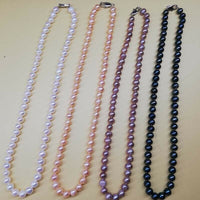 Near Pearls Wholesale 10 Sets white pink purple black FW pearl Necklaces Bracelets free earring