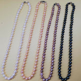 Near Pearls Wholesale 10 Sets white pink purple black FW pearl Necklaces Bracelets free earring