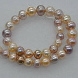 High luster natual furrow big Freshwater pearl strand 16" various option