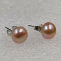 wholesale 100 pairs freshwater pearl earring 4mm 5mm 6mm 7mm 8mm 9mm 10mm s925