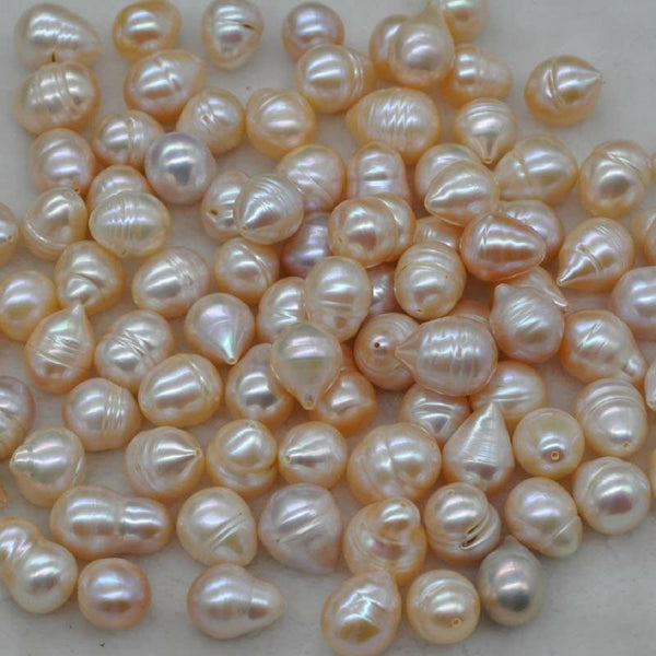 wholesale 50 pcs Baroque drop real freshwater natural loose pearl 11-13*13-17MM