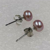 wholesale 100 pairs freshwater pearl earring 4mm 5mm 6mm 7mm 8mm 9mm 10mm s925