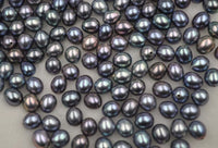 fine lots of rice drop real cultured freshwater pearl half drilled loose beads