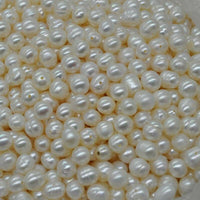 wholesale loose real pearl full hole 7-8mm freshwater pearl lots free shipping