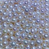 wholesale 9-10mm half drilled white pearl