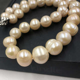 [ELEISPL] 11-13MM Potato Shape Light Pink FW Pearl Necklace 43cm Including Clasp #22010065