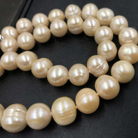 [ELEISPL] 11-13MM Potato Shape Light Pink FW Pearl Necklace 43cm Including Clasp #22010065