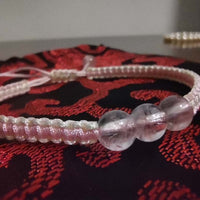 wholesale 20 pcs round beads handcraft knotted can adjust Bracelets for Girls (批发20件时尚水晶珠子手镯）