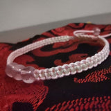 wholesale 20 pcs round beads handcraft knotted can adjust Bracelets for Girls (批发20件时尚水晶珠子手镯）