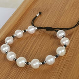 Wholesale Handcraft Jewelry Bangle FW Pearl Bracelets 8-9mm Cord style