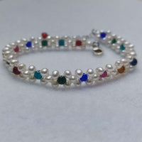 Handmade Lots 10Qty White Real Pearl Bracelets 18cm 20cm 22cm Wholesale Jewelry