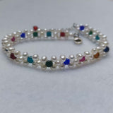 Handmade Lots 10Qty White Real Pearl Bracelets 18cm 20cm 22cm Wholesale Jewelry