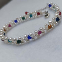 Handmade Lots 10Qty White Real Pearl Bracelets 18cm 20cm 22cm Wholesale Jewelry