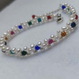 Handmade Lots 10Qty White Real Pearl Bracelets 18cm 20cm 22cm Wholesale Jewelry