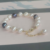 20PCS Strong Bracelet Wirerope Freshwater Pearl Women's Jewellry 17-20cm