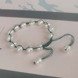 Lots 10 PCS Newly Handcraft Real Fresh Water Pearl Bracelet 9MM Girl's Gift Gray Black Pearls