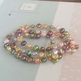 Lots 20Qty Genuins Fresh Water Cultured Pearl Bracelets Elastic Two-style Similar Multi-Colours Beads Girl's Jewellry