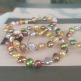 Lots 20Qty Genuins Fresh Water Cultured Pearl Bracelets Elastic Two-style Similar Multi-Colours Beads Girl's Jewellry