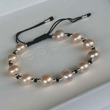 Wholesale Handcraft Jewelry Bangle FW Pearl Bracelets 8-9mm Cord style