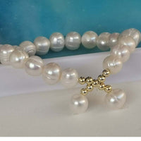 Wholesale Bracelets 15 Qty 8mm Freshwater Pearls Gifts Elastic Style Fashion Jewelry