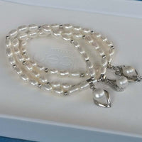 Wholesale Diverse Style Pendants Freshwater Pearl Bracelets 12 PCS 4-5mm Rice Beads