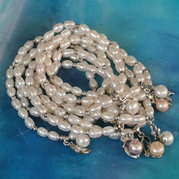 Wholesale Diverse Style Pendants Freshwater Pearl Bracelets 12 PCS 4-5mm Rice Beads