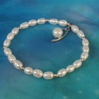 Wholesale Diverse Style Pendants Freshwater Pearl Bracelets 12 PCS 4-5mm Rice Beads