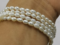 wholesale 20 Qty 4-5mm rice freshwater pearl bracelets