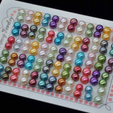 ELEISPL 1 card 60pairs loose half drilled mixed freshwater pearl 5-6mm