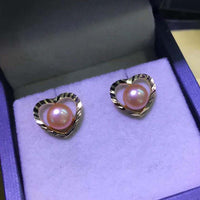 wholesale 10 pairs women's jewelry sterling silver freshwater pearl studs earrings