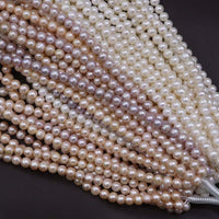 Wholesale 10strands near round potato freshwater pearl 9-10mm