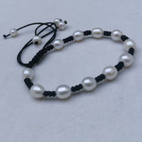 Wholesale 50 pcs Mix Colours Cord & White Freshwater Pearl Handcraft Bracelets