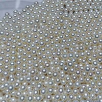 Newly Lots half drilled loose pearl 3mm 4mm 5mm round freshwater pearls