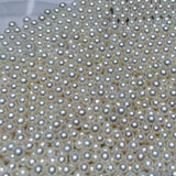 Newly Lots half drilled loose pearl 3mm 4mm 5mm round freshwater pearls