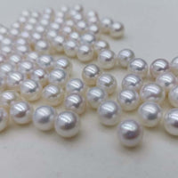 AAA 6.5-7mm round loose real pearl round shape Freshwater pearls lots