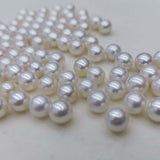 AAA 6.5-7mm round loose real pearl round shape Freshwater pearls lots