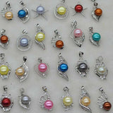 wholesale 100 pcs mix style colours freshwater pearl pendants