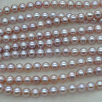 AAA high quality lots 3strands 6mm natural pearl wholesale strings